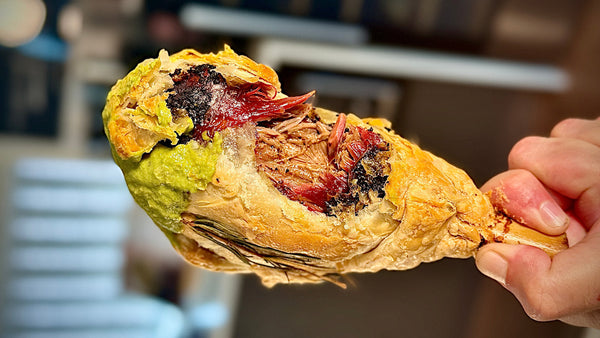 lamb shank wrapped in pastry