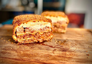 image of a homemade lasagne topper