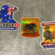 Load image into Gallery viewer, AUSSIEQ BBQ Barbecued Violence Triple Sticker Gift Pack