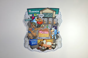 AUSSIEQUEY Barbecue *25cm/9.8" OVERSIZED* Sticker