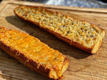 Roasted garlic and parmesan bread, freshly baked
