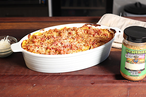 baked mac and cheese with bacon