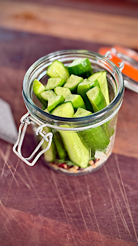 Zesty Red Creaming Soda Dill Pickles