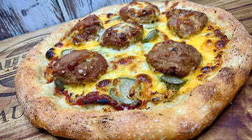 My famous Cheeseburger pizza