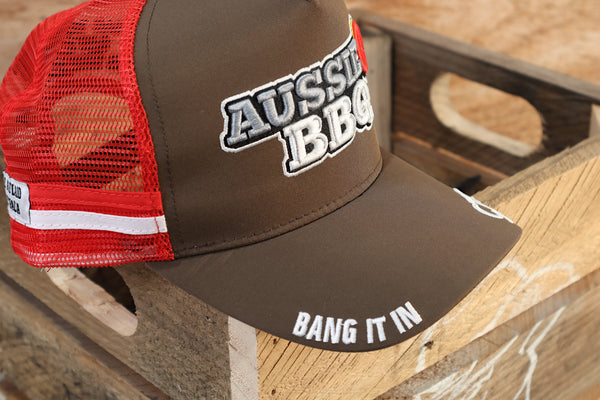 AUSSIEQ BBQ Country Trucker Caps Trucker Hat
