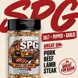     AUSSIEQ SPG BBQ Rub 250g - salt pepper garlic seasoning
