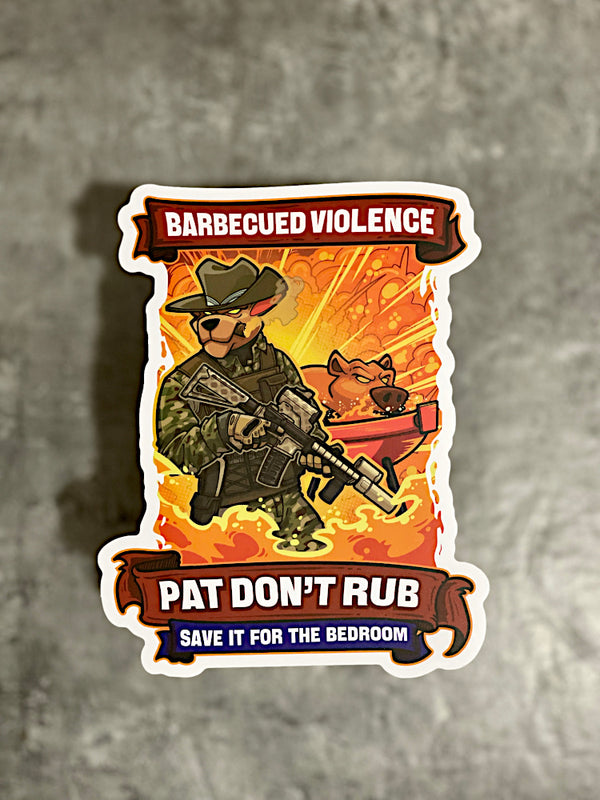 5x Large (15cm/5.9") Barbecue Sticker Pack