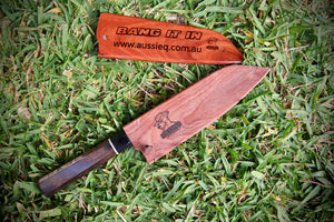 Australian Hardwood Handmade scabbard for 165mm Senzo Black Bunka