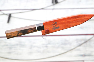 Australian Hardwood Handmade scabbard for 120mm Senzo Black Petty