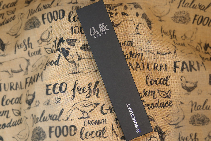 Suncraft Clad 180mm Nakiri kitchen knife