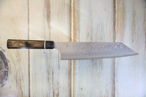Suncraft Black Damascus 200mm bunka kitchen knife