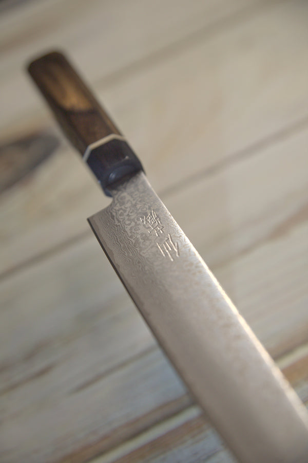 Suncraft Black Damascus 210mm slicer kitchen knife